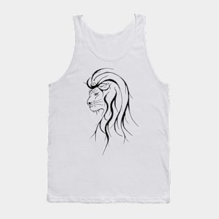 Wild lion with long manes Tank Top